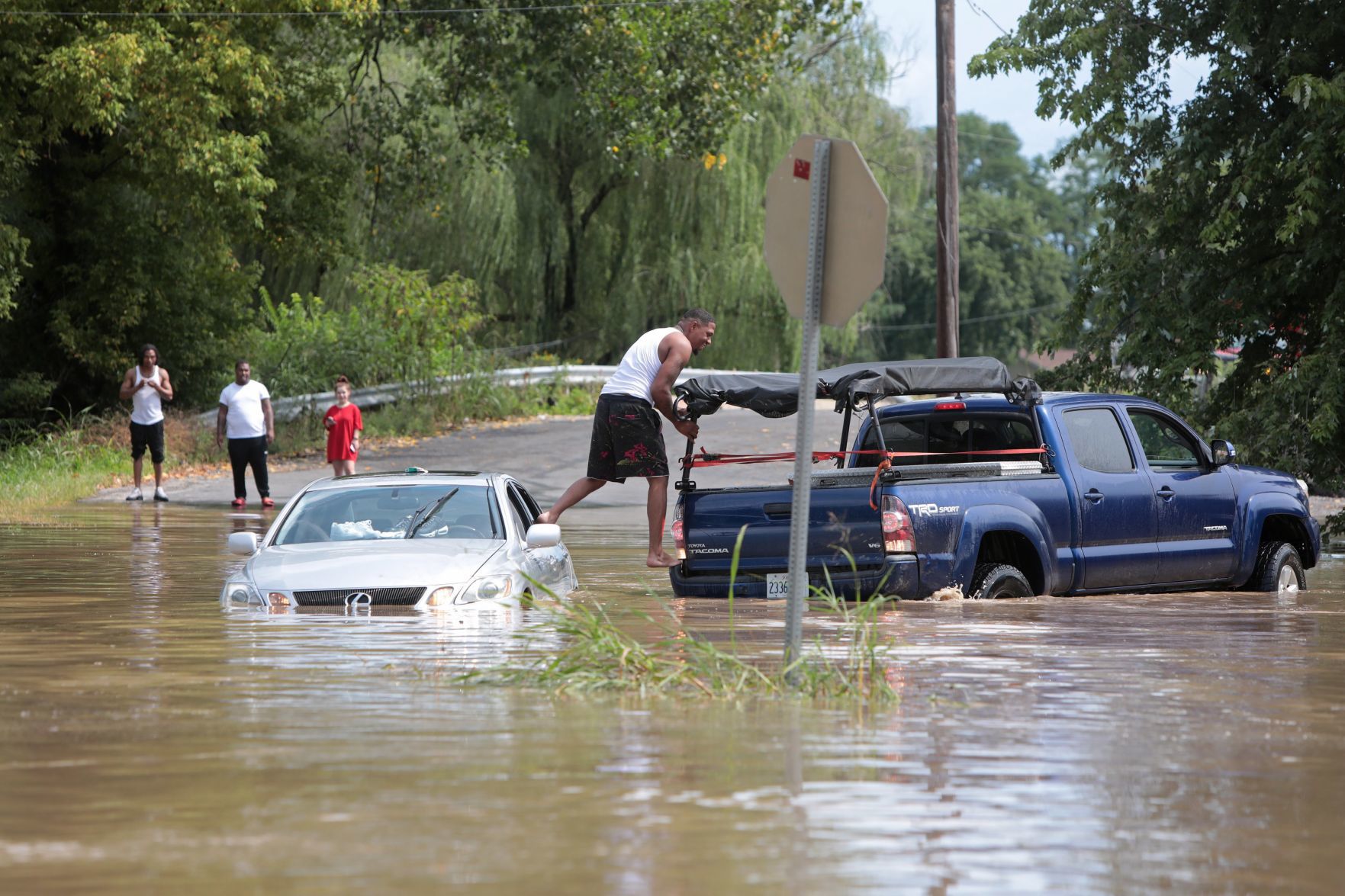 Flooding in Collinsville after heavy overnight rain